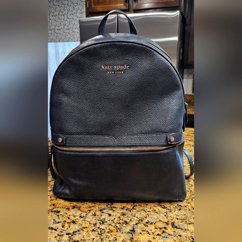 Kate Spade New York Women's Large Hudson Backpack Black & Pink